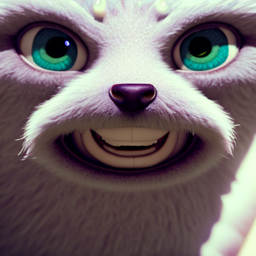 pastel color, closeup cute and adorable, cute big circular reflective eyes, long fuzzy fur, Pixar render, unreal engine cinematic smooth, intricate detail, cinematic, Realistic art, pencil drawing with style of