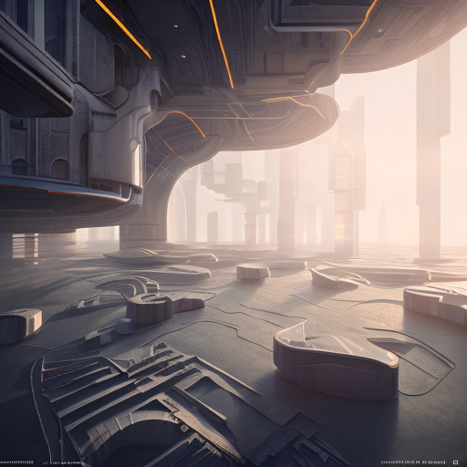 Architecture of the future, centered, 3d, octane render, high quality, 4k with style of