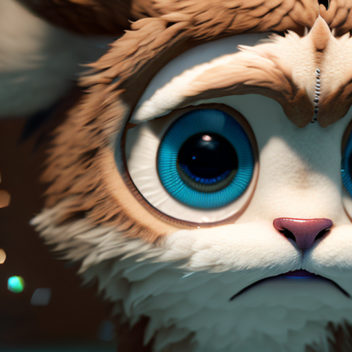 name, closeup cute and adorable, cute big circular reflective eyes, long fuzzy fur, Pixar render, unreal engine cinematic smooth, intricate detail, cinematic, 3d, octane render, high quality, 4k with style of