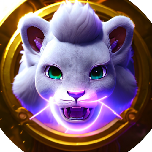 turn cecilion from mobile legends into saint, closeup cute and adorable, cute big circular reflective eyes, long fuzzy fur, Pixar render, unreal engine cinematic smooth, intricate detail, cinematic, 8k, HD with style of