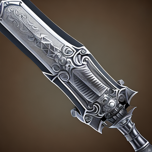 pistol shielded sword, centered, 8k, HD with style of