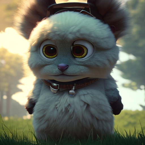 Preston, closeup cute and adorable, cute big circular reflective eyes, long fuzzy fur, Pixar render, unreal engine cinematic smooth, intricate detail, cinematic, Portrait style, sharp, highly detailed, 8k, HD with style of (Full Length)