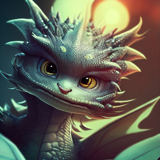 tattoo, Cute baby dragon, closeup cute and adorable, cute big circular reflective eyes, long fuzzy fur, Pixar render, unreal engine cinematic smooth, intricate detail, cinematic, Realistic art, pencil drawing with style of