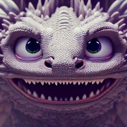 dragon, closeup cute and adorable, cute big circular reflective eyes, long fuzzy fur, Pixar render, unreal engine cinematic smooth, intricate detail, cinematic, award winning on shutterstock, canon eos 5D, 32k with style of (W. Eugene Smith)
