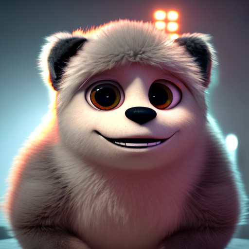 old businesses man, closeup cute and adorable, cute big circular reflective eyes, long fuzzy fur, Pixar render, unreal engine cinematic smooth, intricate detail, cinematic, 8k, HD with style of