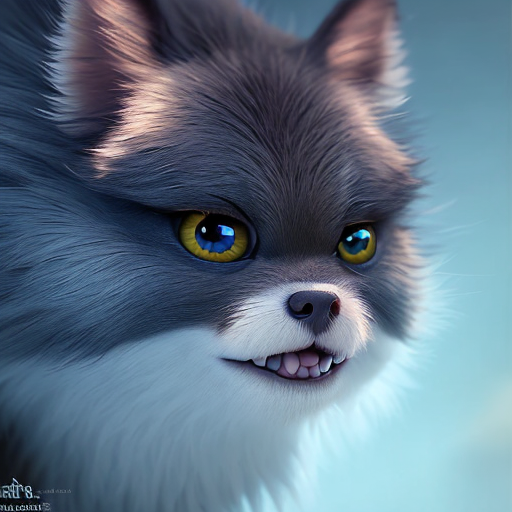 cute matz, closeup cute and adorable, cute big circular reflective eyes, long fuzzy fur, Pixar render, unreal engine cinematic smooth, intricate detail, cinematic, Realistic art, pencil drawing with style of