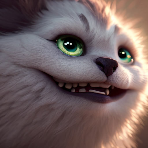 cute matz, closeup cute and adorable, cute big circular reflective eyes, long fuzzy fur, Pixar render, unreal engine cinematic smooth, intricate detail, cinematic, Realistic art, pencil drawing with style of