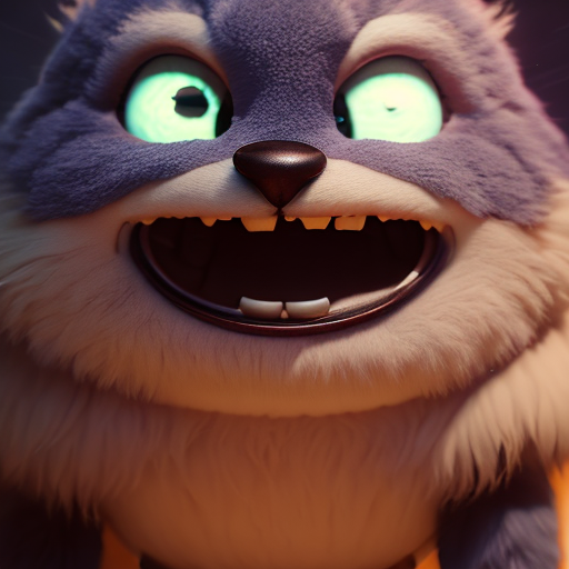 star, closeup cute and adorable, cute big circular reflective eyes, long fuzzy fur, Pixar render, unreal engine cinematic smooth, intricate detail, cinematic, 8k, HD with style of