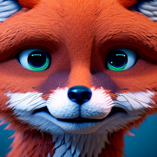 Afnkdorable little foxy, closeup cute and adorable, cute big circular reflective eyes, long fuzzy fur, Pixar render, unreal engine cinematic smooth, intricate detail, cinematic, 3d, octane render, high quality, 4k with style of