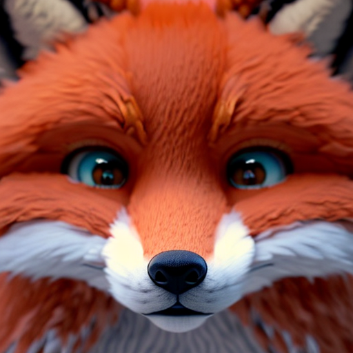 Adorable little foxy, closeup cute and adorable, cute big circular reflective eyes, long fuzzy fur, Pixar render, unreal engine cinematic smooth, intricate detail, cinematic, 8k, HD with style of
