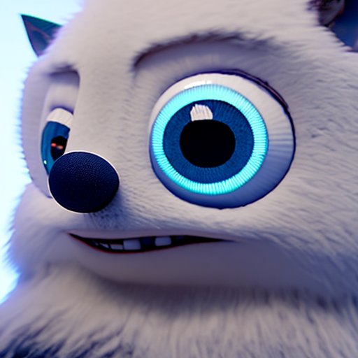 𝚕𝚒𝚐𝚑𝚝𝚗𝚒𝚗𝚐 𝚑𝚎𝚛𝚘, closeup cute and adorable, cute big circular reflective eyes, long fuzzy fur, Pixar render, unreal engine cinematic smooth, intricate detail, cinematic, 8k, HD with style of