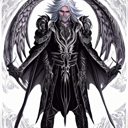 Azazel ,with his pale skin and flowing, silvery-white hair that reaches his lower back. His eyes emit a piercing crimson glow, reflecting his malevolence and thirst for power. He wears dark, ornate armor reminiscent of ancient angelic designs, adorned with sinister engravings. A long, tattered cape made of ethereal shadow fabric trails behind him, exuding an aura of darkness, closeup cute and adorable, cute big circular reflective eyes, long fuzzy fur, Pixar render, unreal engine cinematic smooth, intricate detail, cinematic, 8k, HD with style of