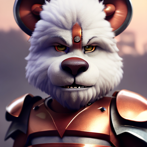 images of Leonidas from spartan, closeup cute and adorable, cute big circular reflective eyes, long fuzzy fur, Pixar render, unreal engine cinematic smooth, intricate detail, cinematic, Realistic art, pencil drawing with style of