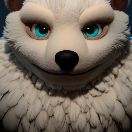 Military Good Angel, closeup cute and adorable, cute big circular reflective eyes, long fuzzy fur, Pixar render, unreal engine cinematic smooth, intricate detail, cinematic, 8k, HD with style of