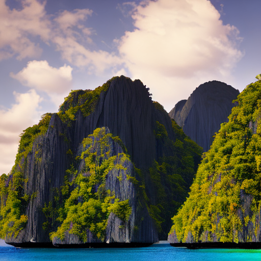 el nido, centered, 8k, HD with style of