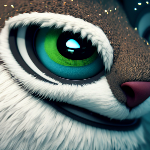 noé wallpaper, closeup cute and adorable, cute big circular reflective eyes, long fuzzy fur, Pixar render, unreal engine cinematic smooth, intricate detail, cinematic, award winning on shutterstock, canon eos 5D, 32k with style of (Walker Evans)