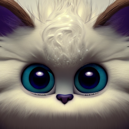 noé wallpaper, closeup cute and adorable, cute big circular reflective eyes, long fuzzy fur, Pixar render, unreal engine cinematic smooth, intricate detail, cinematic, award winning on shutterstock, canon eos 5D, 32k with style of (Irving Penn)