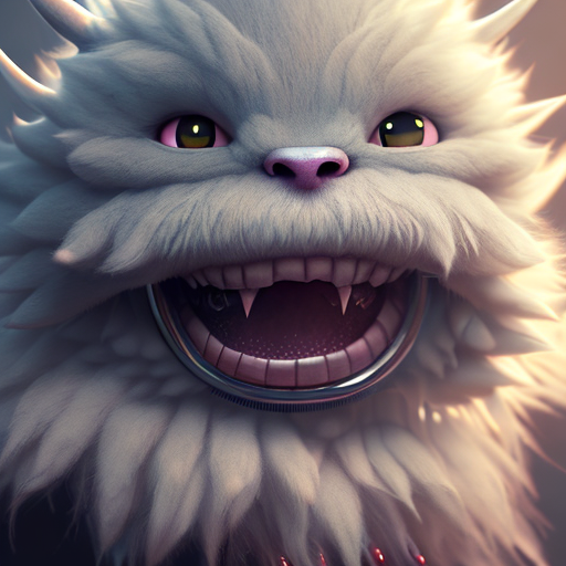 douma demon slayer, closeup cute and adorable, cute big circular reflective eyes, long fuzzy fur, Pixar render, unreal engine cinematic smooth, intricate detail, cinematic, Realistic art, pencil drawing with style of