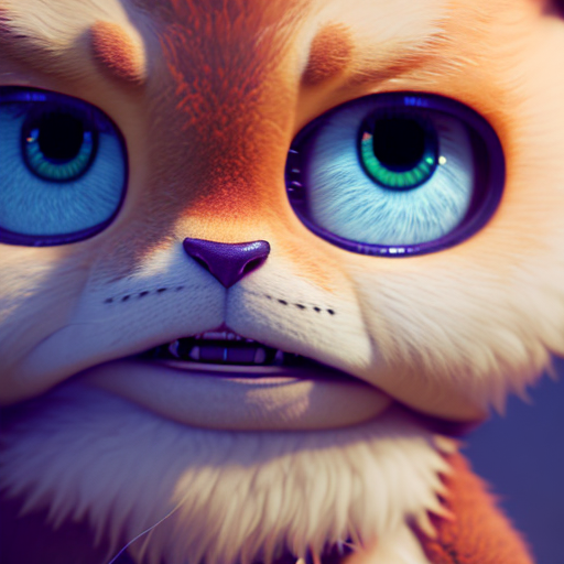 about life, closeup cute and adorable, cute big circular reflective eyes, long fuzzy fur, Pixar render, unreal engine cinematic smooth, intricate detail, cinematic, digital art, trending on artstation, (cgsociety) with style of (Irina French)