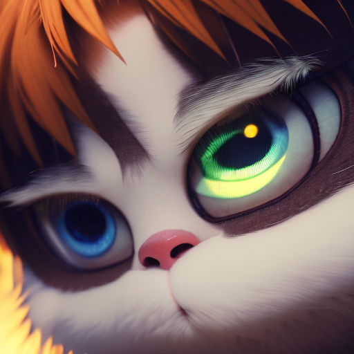 anime boy, closeup cute and adorable, cute big circular reflective eyes, long fuzzy fur, Pixar render, unreal engine cinematic smooth, intricate detail, cinematic, 8k, HD with style of