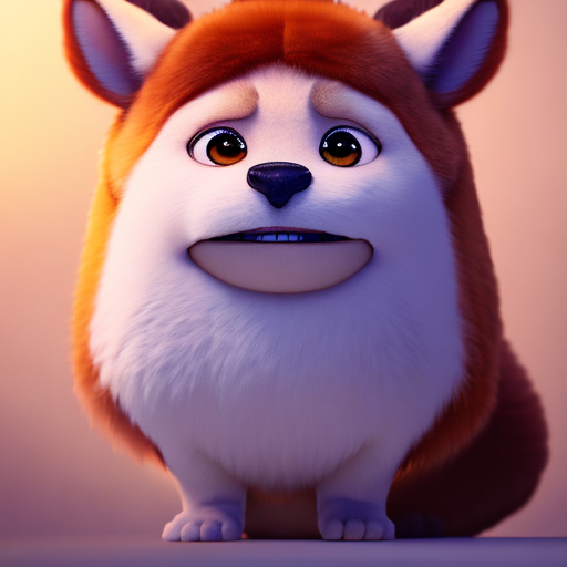 Filipino Korean, closeup cute and adorable, cute big circular reflective eyes, long fuzzy fur, Pixar render, unreal engine cinematic smooth, intricate detail, cinematic, Portrait style, sharp, highly detailed, 8k, HD with style of (Tronie)