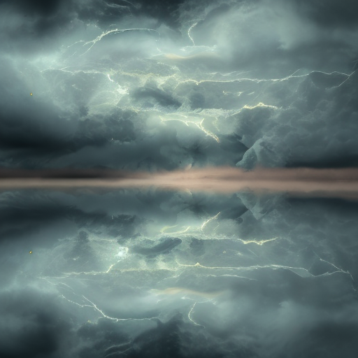 Storm above floating dreamland, centered, 8k, HD with style of