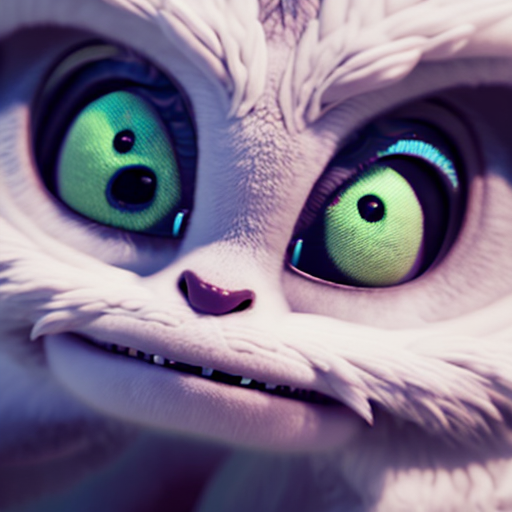 Cute baby dragon, closeup cute and adorable, cute big circular reflective eyes, long fuzzy fur, Pixar render, unreal engine cinematic smooth, intricate detail, cinematic, 8k, HD with style of