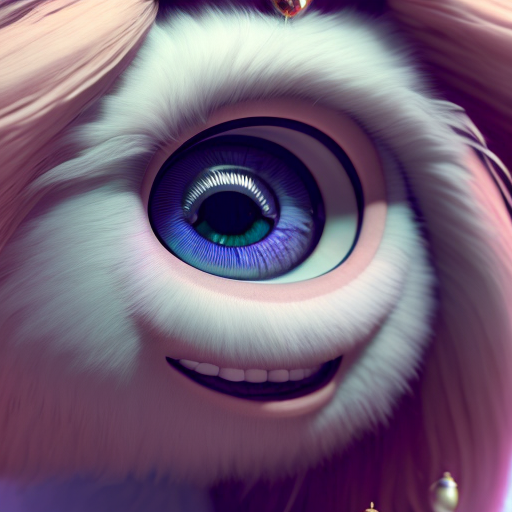 princess of rose, closeup cute and adorable, cute big circular reflective eyes, long fuzzy fur, Pixar render, unreal engine cinematic smooth, intricate detail, cinematic, 8k, HD with style of