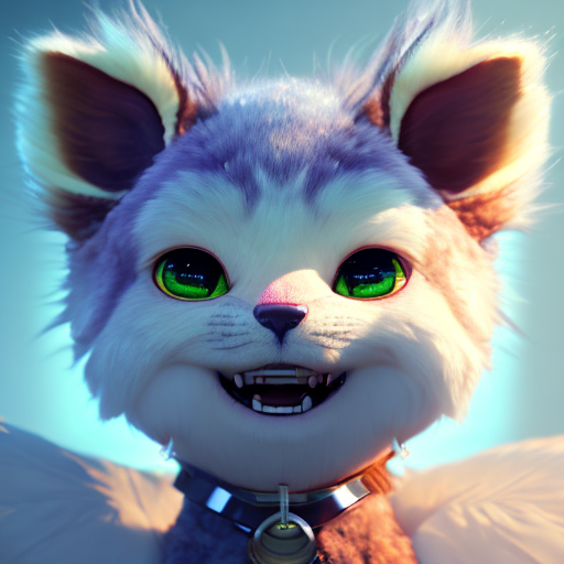 Yelan from Genshin Impact, closeup cute and adorable, cute big circular reflective eyes, long fuzzy fur, Pixar render, unreal engine cinematic smooth, intricate detail, cinematic, digital art, trending on artstation, (cgsociety) with style of (Mandy Jurgens)