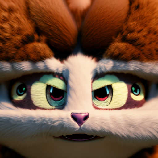 pokemon, closeup cute and adorable, cute big circular reflective eyes, long fuzzy fur, Pixar render, unreal engine cinematic smooth, intricate detail, cinematic, 8k, HD with style of