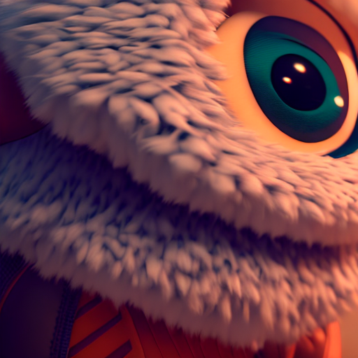 air jordan shoes, closeup cute and adorable, cute big circular reflective eyes, long fuzzy fur, Pixar render, unreal engine cinematic smooth, intricate detail, cinematic, 8k, HD with style of