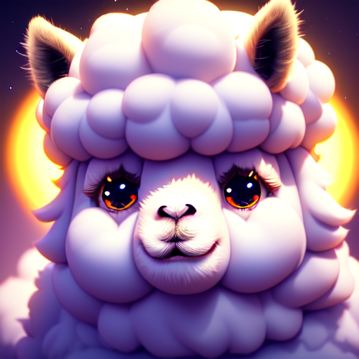 Bitcoin prince in multiverse , Cute alpaca, closeup cute and adorable, cute big circular reflective eyes, long fuzzy fur, Pixar render, unreal engine cinematic smooth, intricate detail, cinematic, 8k, HD with style of