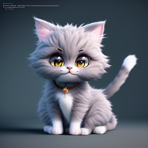 Cute cat, cute and adorable, long fuzzy fur, Pixar render, unreal engine cinematic smooth, intricate detail, cinematic, 8k, HD with style of